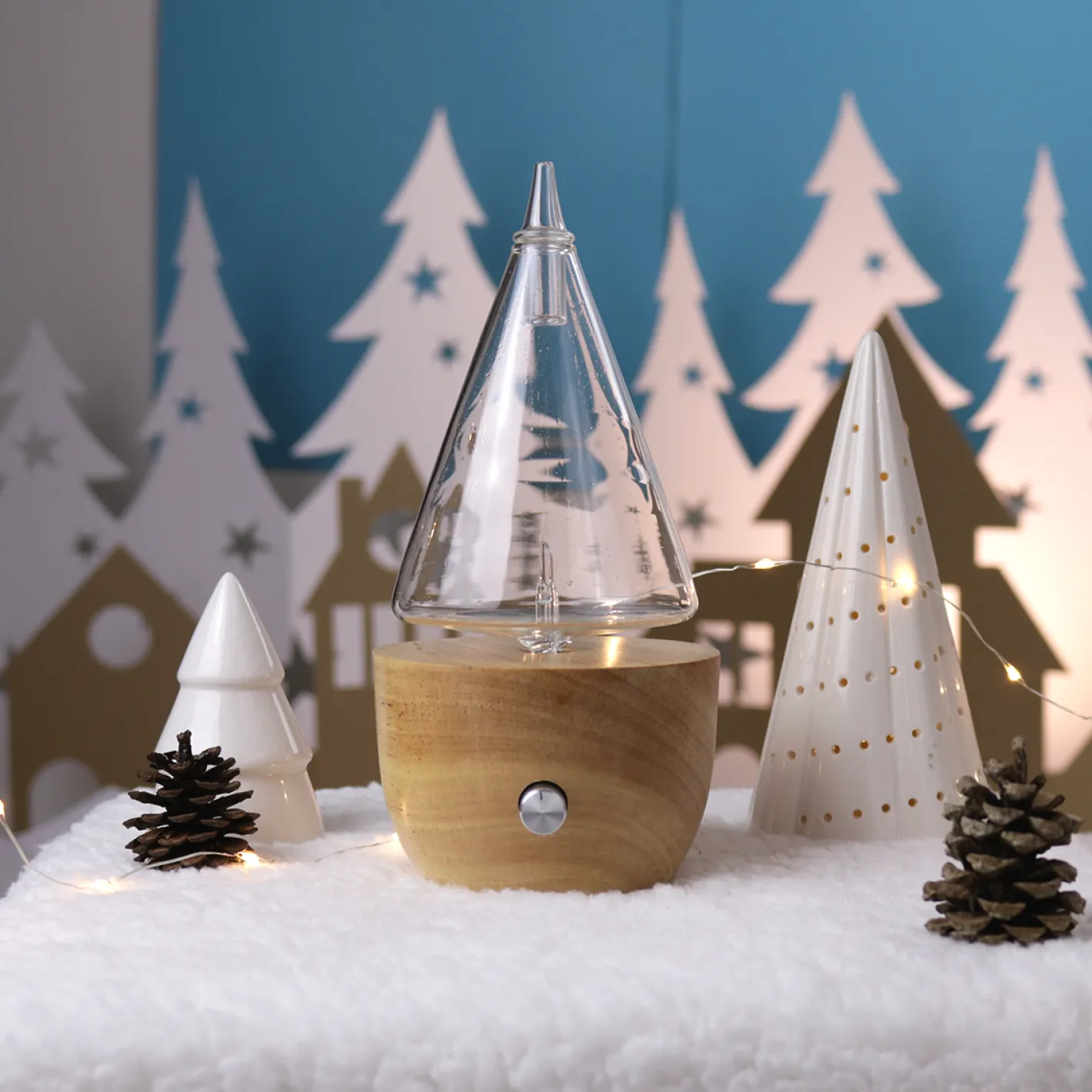 Puressentiel Diffuseur à Nébulisation en Bois Naturel I'CONIC> Diffuseurs|Diffuseurs