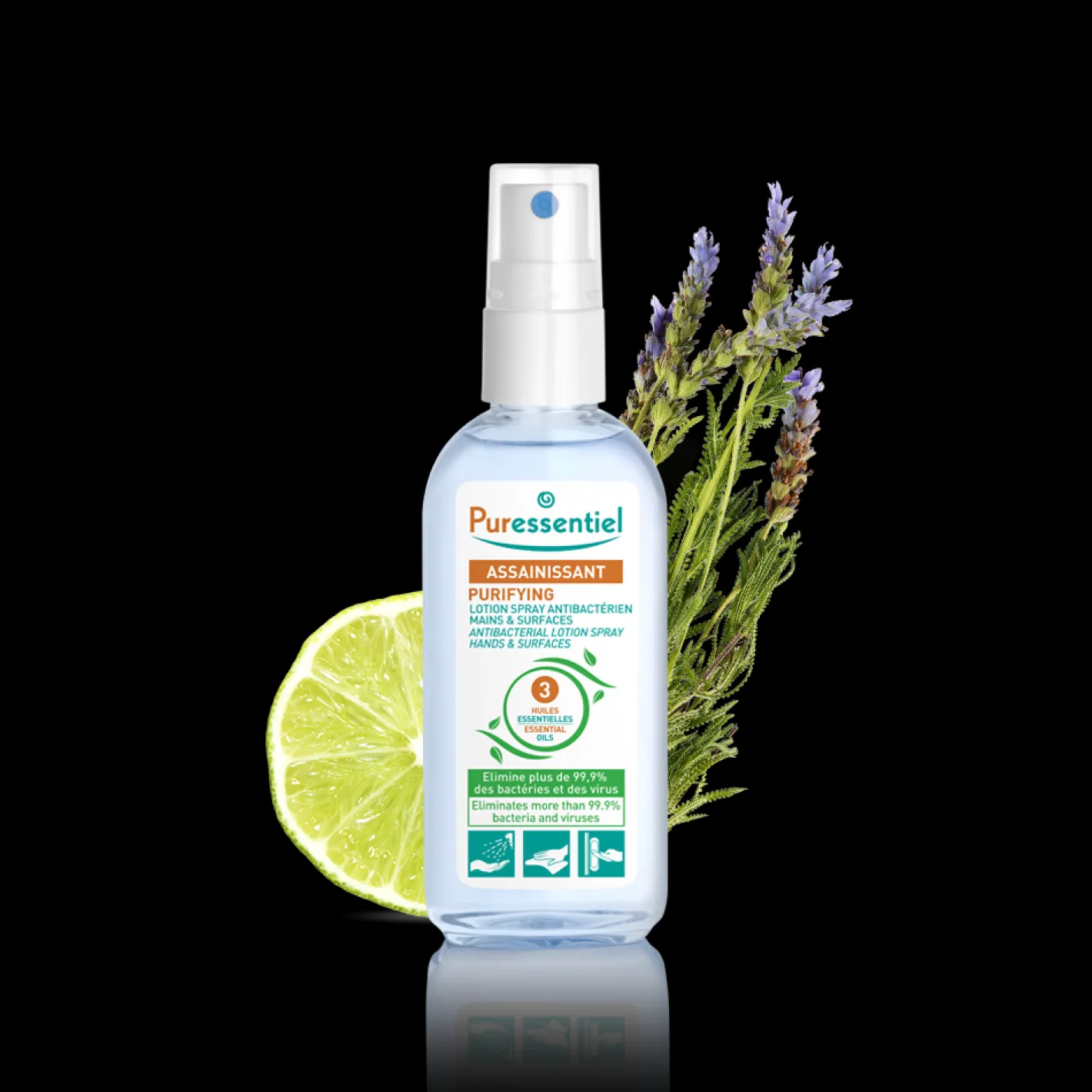 Puressentiel Lotion Spray Antibactérien Assainissant> Assainissant D'Intérieur|Assainissant